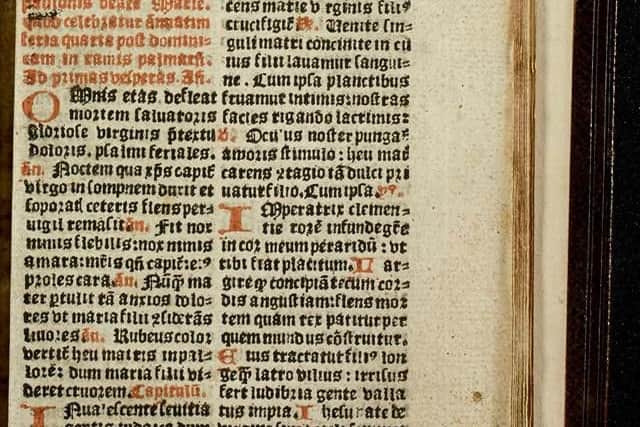 The Compassio Beate Marie, 16-page book at back of the Breviary