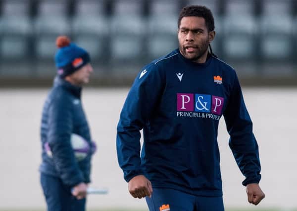 Bill Mata will make his first start of the season for Edinburgh as they face Bordeaux-Begles. Picture: SNS/SRU.