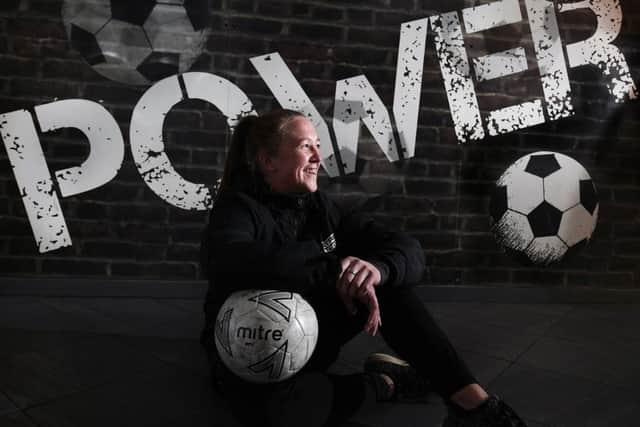 Sarah Rhind, who runs a women-only football programme at Glasgow's Street Soccer. Picture: John Devlin