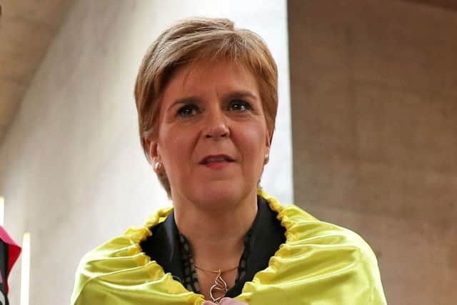 First Minister Nicola Sturgeon took the title for the fifth time. Picture: Andrew Milligan/PA Wire