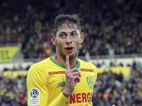The Emiliano Sala case is a high-profile example of the misapprorpiation of secure information, says Thomas. Picture: AP