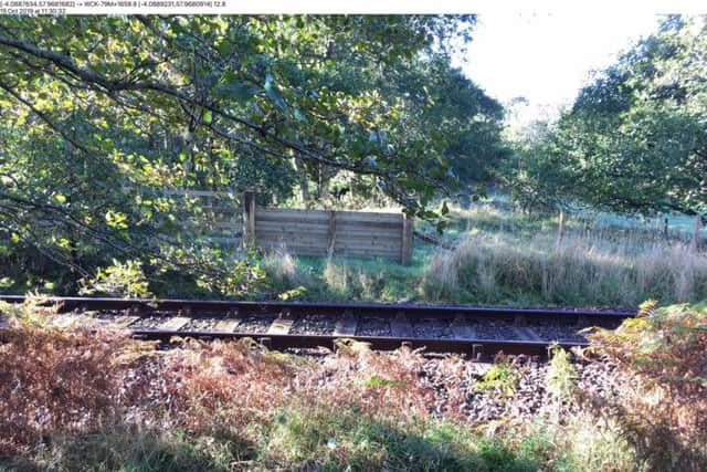 It is hoped the lowered fence at Morvich will enable young deer to jump to safety. Picture: Network Rail
