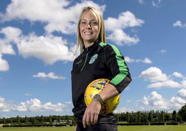 Hibs captain Joelle Murray is in Scottish Cup final action this weekend against Glasgow City. Picture: Craig Williamson/SNS