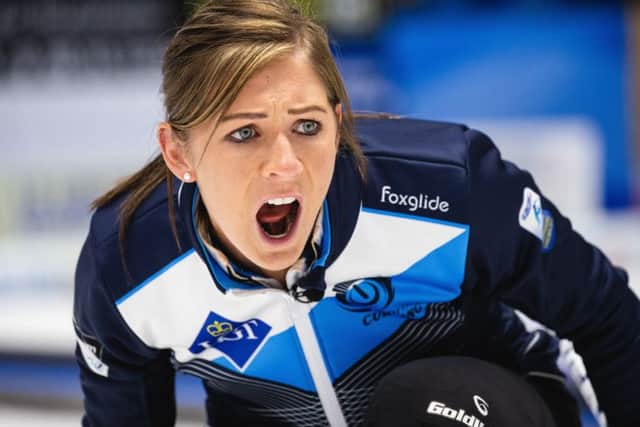 Eve Muirhead and her Scotland team lost 5-4 against Sweden in yesterdays final in Helsingborg. Photograph: Celine Stucki