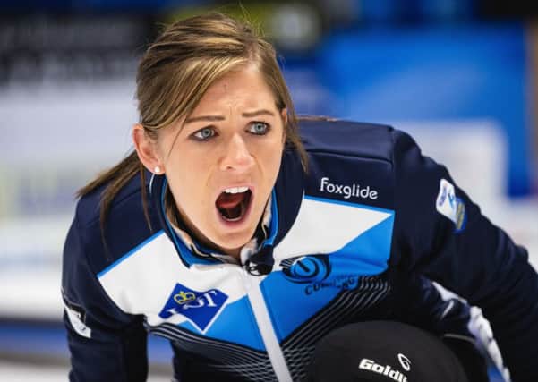 Eve Muirhead and her Scotland team lost 5-4 against Sweden in yesterdays final in Helsingborg. Photograph: Celine Stucki