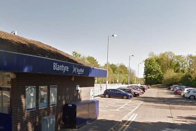 The victim, in his 50s, was attacked by two men following an altercation in Station Road in Blantyre, South Lanarkshire, in the early hours of Sunday. Picture: Google Maps