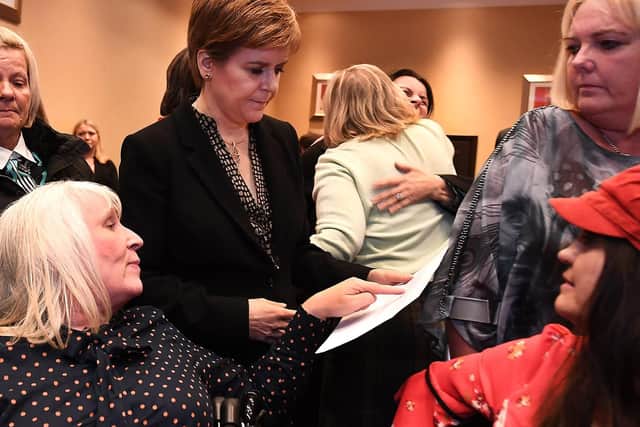 Nicola Sturgeon heard from women left suffering from mesh, including those who are now dying following complications. Picture: John Devlin