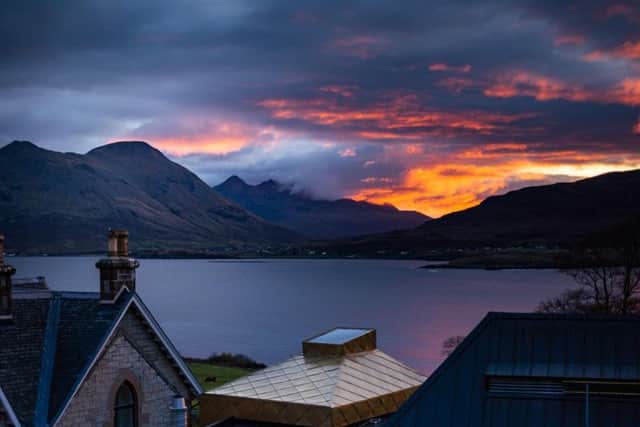 Spectacular views of the Isle of Skye are on offer from Raasay's new distillery.