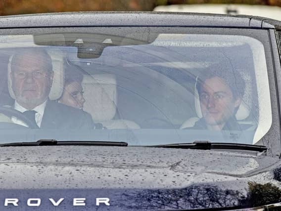 Beatrice was pictured leaving Andrew's Berkshire home with her partner after spending some time with her beleaguered father, who has stepped back from public duties after the backlash from his Newsnight appearance.