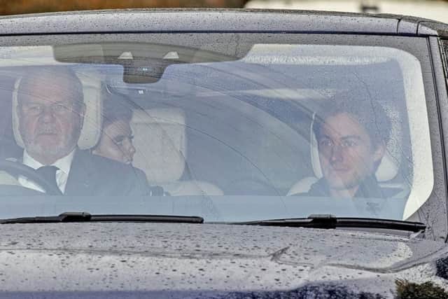 Beatrice was pictured leaving Andrew's Berkshire home with her partner after spending some time with her beleaguered father, who has stepped back from public duties after the backlash from his Newsnight appearance.