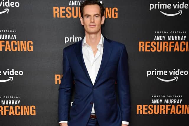 Andy Murray at the premiere of his new Amazon Prime documentary. Picture: Getty