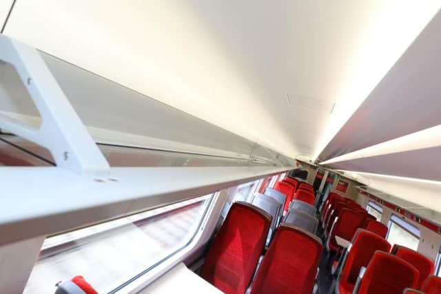 LNER said the Azuma trains had more overhead rack space than the trains they are replacing. Picture: LNER