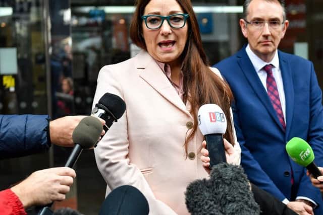 Head teacher Sarah Hewitt-Clarkson said she was "happy" after the ruling, telling reporters: "We will carry on doing what we do." Picture: Jacob King / PA Wire