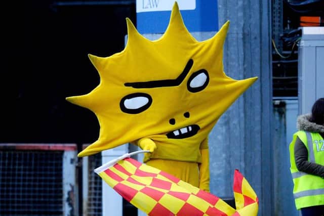 Partick Thistle FC's iconic mascot Kingsley. Picture: Michael Gillen