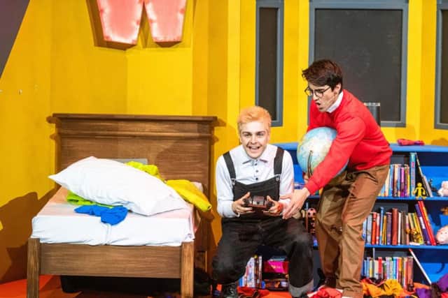 Oor Wullie (Martin Quinn) meets a new friend, Wahid (Eklovey Kashyap), in the stage show.