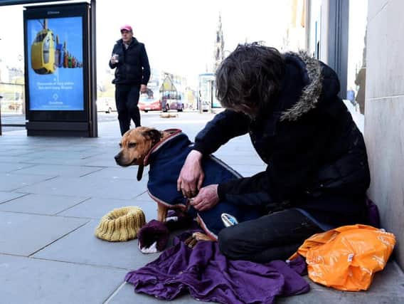 The researchers found some people felt they had no option but to sleep rough as gaining accommodation was dependent on them giving up their pet.