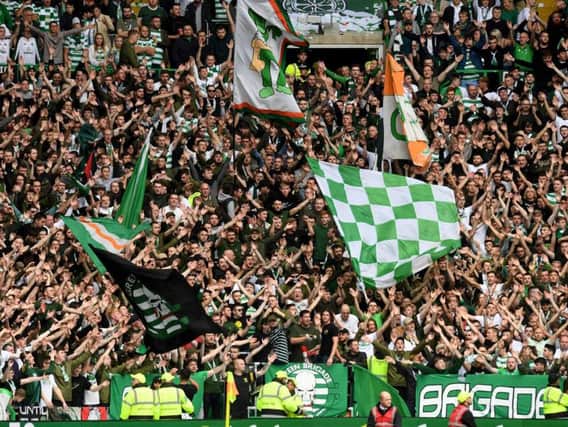 A general view of the Green Brigade section