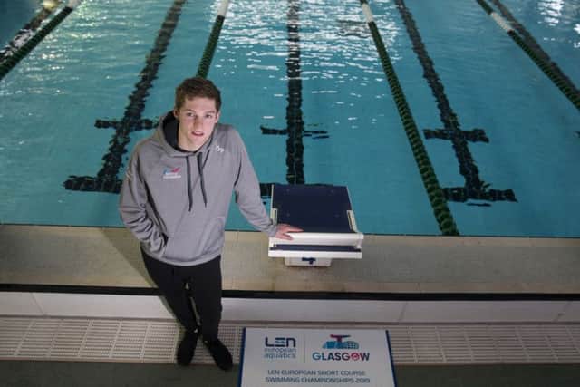 Duncan Scott, a double Olympic silver medallist, is looking forward to the European Short Course Swimming Championships in Glasgow next week. Picture: Jeff Holmes
