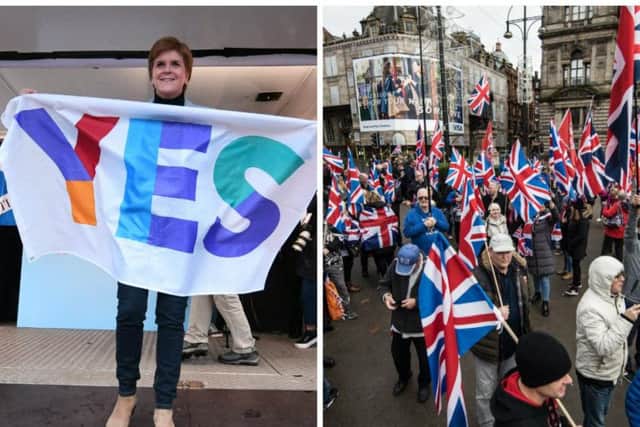 The survey found support for Scottish independence has increased slightly on recent polling, with support for the Union now tied 50-50 among voters. Pictures: JPI