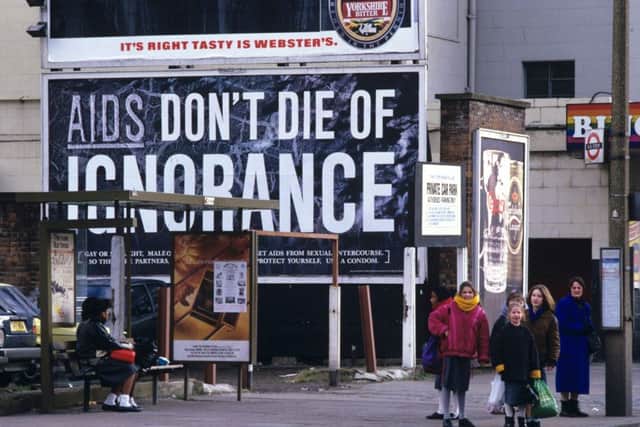 The government health warning poster in 1987. Picture
: Nils Jorgensen/Shutterstock