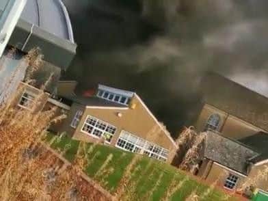 Firefighters are on the scene at the ongoing incident in the Scottish Borders.Video:@1Rigz