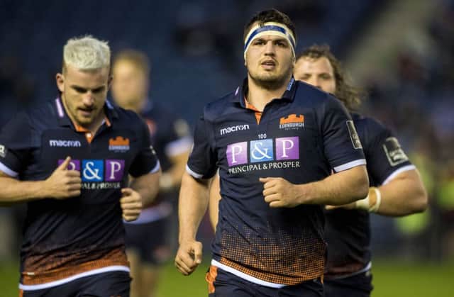 Stuart McInally will return for Edinburgh against Munster. Picture: SNS/SRU Bill Murray