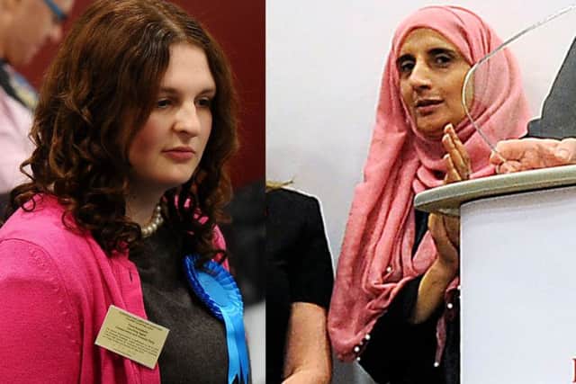 Flora Scarabello was dropped by the Scottish Conservatives as a candidate this week. Meanwhile, Safia Ali, incert, was dropped by Labour. Image: Michael Gillen