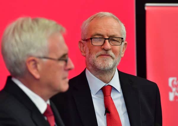 Labour's John McDonnell and Jeremy Corbyn vow to compensate Waspi pensioners. Picture: Anthony Devlin/Getty