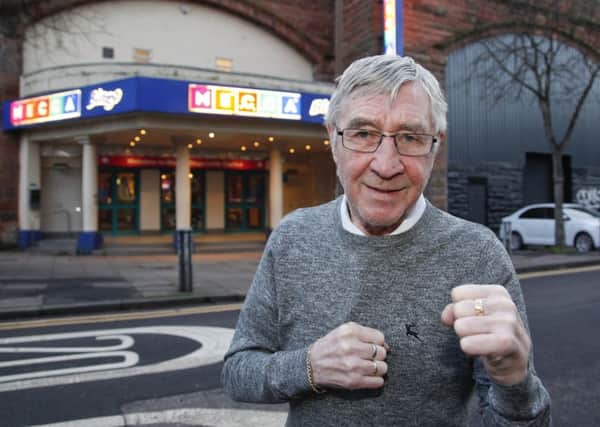 Ken Buchanan, now 74, stands outside a bingo hall in Leith which used to be a cinema. It's where, as a kid, he watched The Bomber Brown and developed his interest in boxing. Picture: Alistair Linford