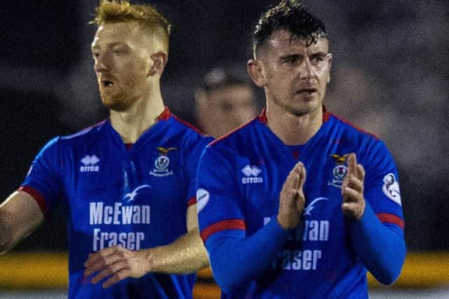Aaron Doran celebrates Inverness Caley Thistle's win over Alloa Athletic. Picture: Ross MacDonald / SNS