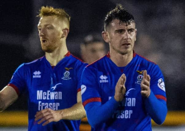 Aaron Doran celebrates Inverness Caley Thistle's win over Alloa Athletic. Picture: Ross MacDonald / SNS
