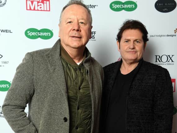 Simple Minds were honoured for an outstanding contribution to Scottish music at the awards ceremony in Glasgow.