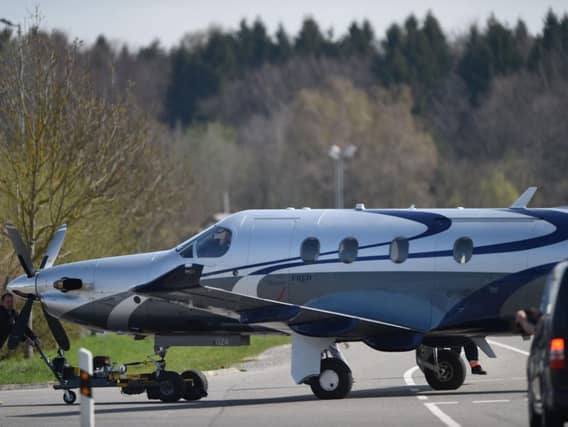 A Pilatus-12 engle engine plane. Picture: AFP via Getty Images
