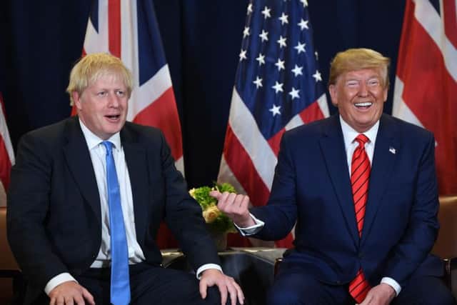 Boris Johnson with President Donald Trump. Picture: Getty