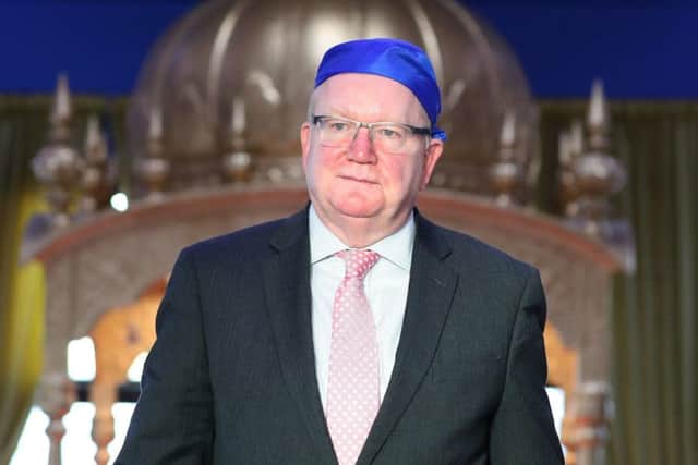 Jackson Carlaw visited Gurdwara Singh Sabha in Glasgow, while on the General Election campaign trail. Picture: PA