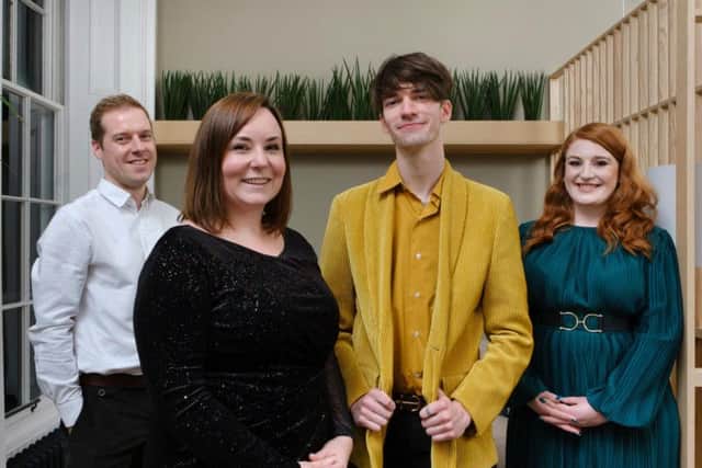 From left: Tailormade Media's Alex Schweitzer-Thompson, Caroline Jack, Sean McInally and Amy Anderson. Picture: Contributed