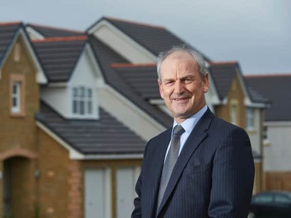 George Fraser, chief executive of Tulloch Homes, pictured at one of its housing developments. Picture: Contributed