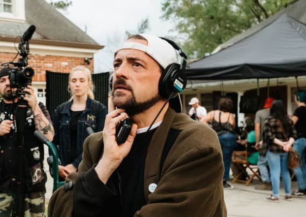 Kevin Smith as Silent Bob on set. Picture: PA Photo/Universal Pictures/Kyle Kaplan
