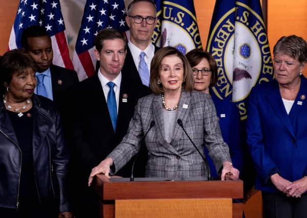 House Speaker Nancy Pelosi holds a press conference about the Madrid climate summit (Picture: Brendan Smialowski/AFP/Getty Images)