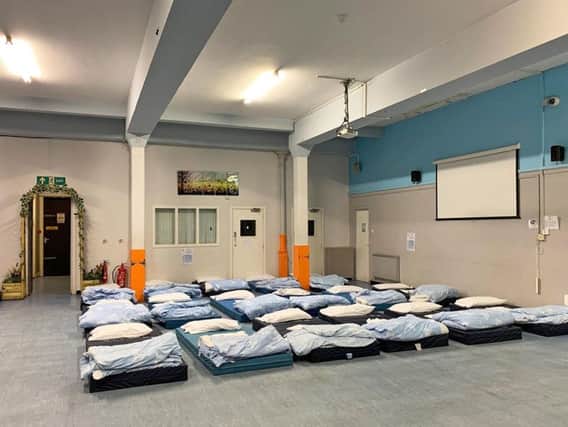 The Glasgow City Mission's Winter Night Shelter in Glasgow is open between December and March and can accommodate up to 40 people.