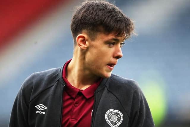 Aaron Hickey before the Betfred League Cup semi final between Rangers and Hearts in November 2019. (Photo by Ian MacNicol/Getty Images)