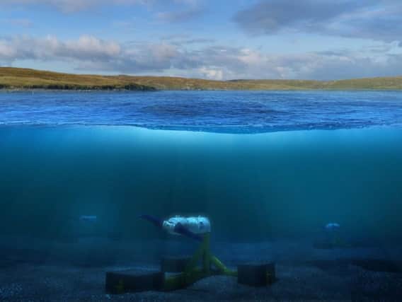 Nova Innovations turbines sit on the seabed and generate power from the tides. Picture: Contributed