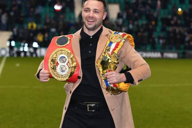 East Lothian-born boxing star Josh Taylor will be joined by actor Martin Compston and the bands Twin Atlantic and Travis on BBC Scotland on Hogmanay.