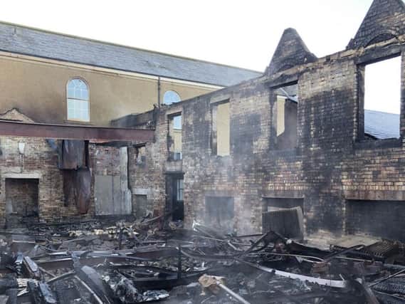 Pupils and staff at the school were evacuated as fire crews began tackling the blaze, which left severe damage to the building.