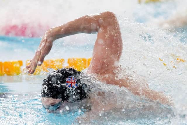 Duncan Scott in the Men's 4 x 50m freestyle heats. Picture: Ian Rutherford/PA Wire