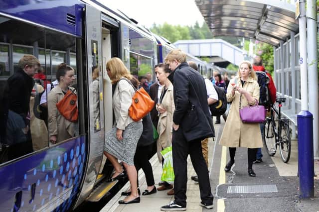 Trains between Scotlands two major cities via Falkirk High will see an increase to eight carriages. Picture Michael Gillen