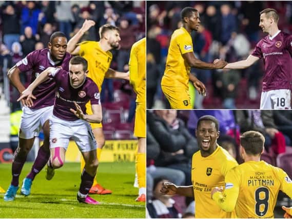 Steven MacLean rescued a point for Hearts after Marvin Bartley's acrobatic, and unexpected, opener