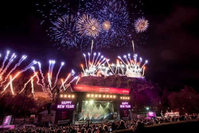 Edinburgh's legendary Hogmanay party rings in the new year with a spectacular fireworks display. Picture: Edinburgh's Hogmanay