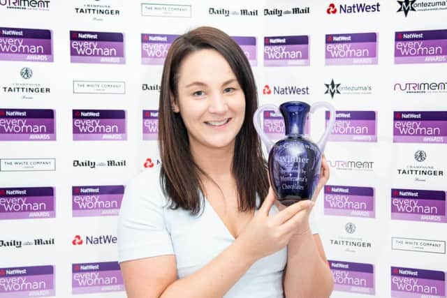 Capital entrepreneur Sara Hawkins is over the moon. Picture: Steve Dunlop