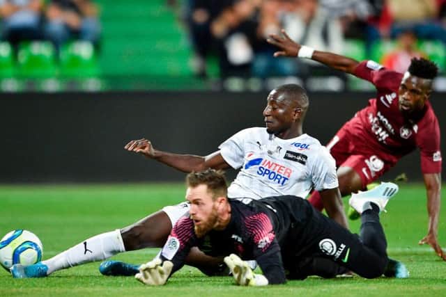 Serhou Guirassy in action for Amiens against Metz